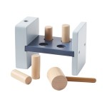 Holzspielzeug Hammerbank Aiden Blau personalisiert Namen Kids Concept 1000350